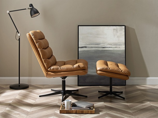 Medal lederen lounge chair (met hoge rug) - 2